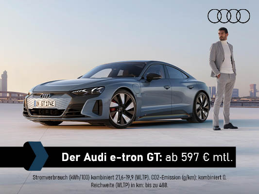 Der vollelektrische Audi e-tron GT